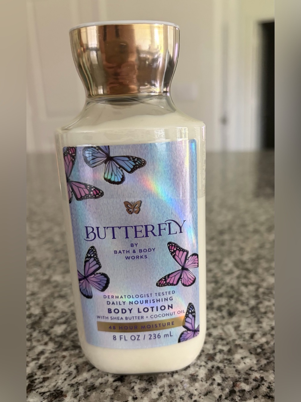 Bath & Body Works Butterfly Daily Nourishing Body Lotion - Purple, Silver